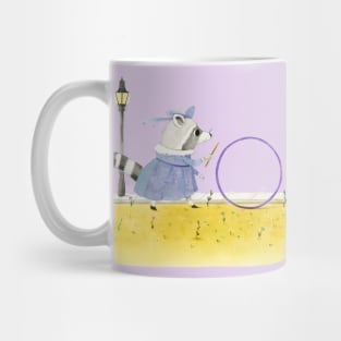 Raccoon with hoop Mug